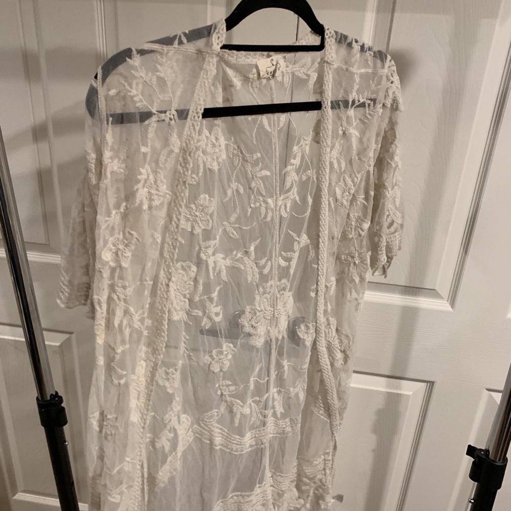 Long Lace Cardigan